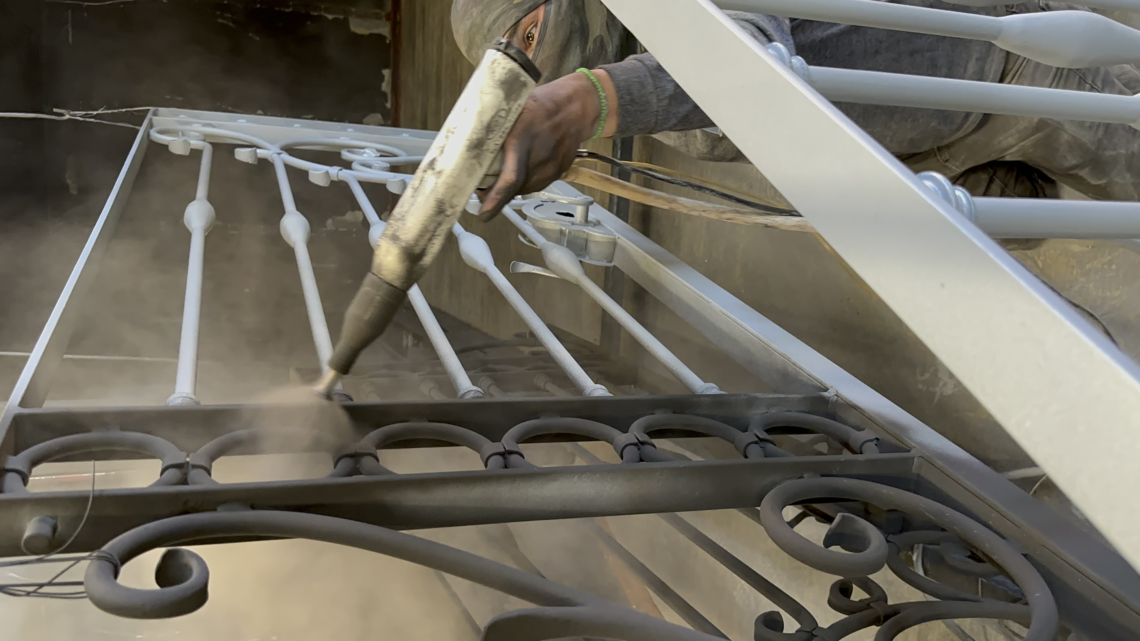 Sandblasting de metal