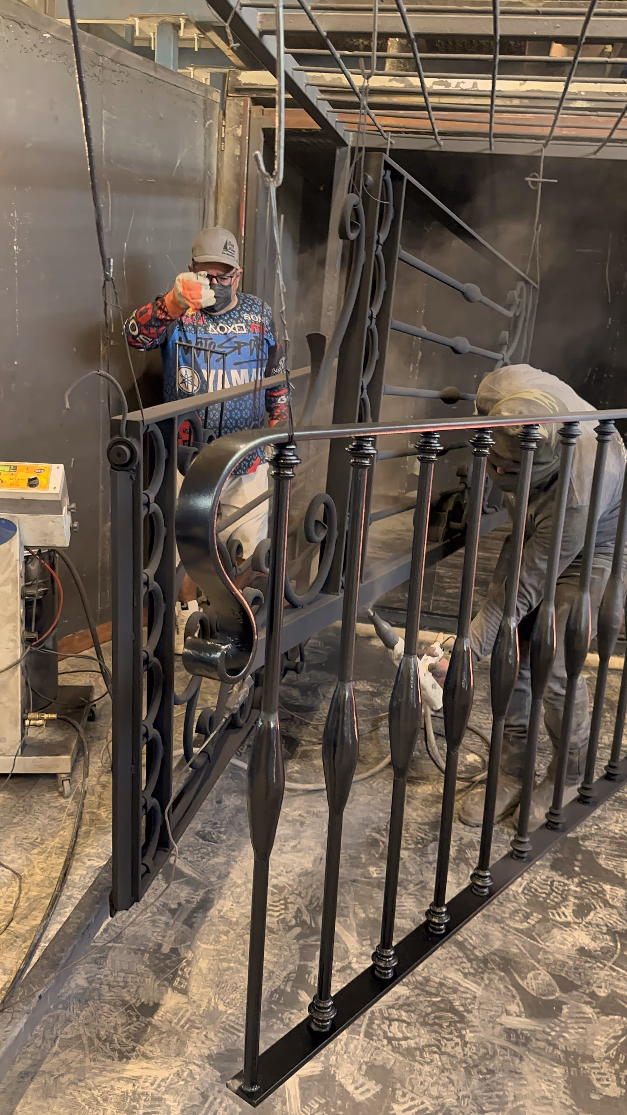 Pieza tratada con sandblasting